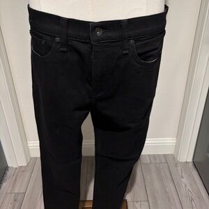 rag & bone Men's Fit 1 Skinny Deep Black Slim Jeans Size 32x30